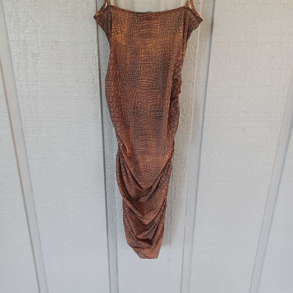 I AM GIA Selena Crocodile Sheer Dress Size M Women Sleeveless Pullover - Picture 8 of 14